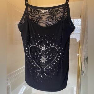 Yuka embellished sweater and camisole